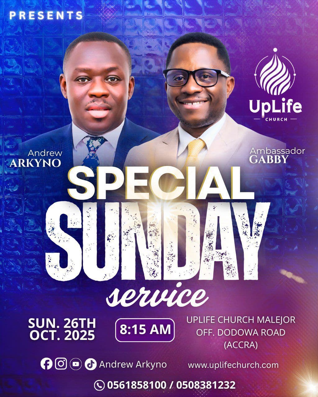 Special Sunday Service with Guest Speaker Ambassador Gabby